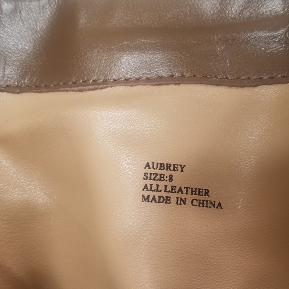 BCBGMaxAzria tan all leather booties - Picture 10 of 11